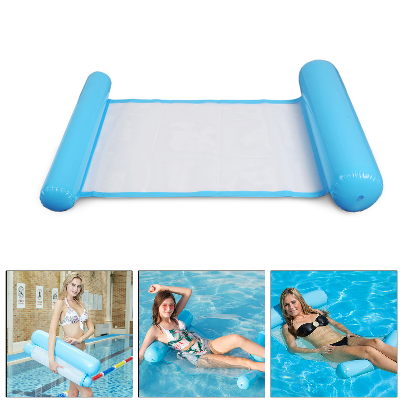 Swimming Pool Toy Hammock Lounge Inflatable Water Floating Bed Mat Chair Toy 