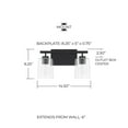 thumbnail image 5 of Capital Lighting 128521-449 Greyson 2 Light 15" Wide Bathroom Vanity Light - Brass, 5 of 7