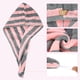 thumbnail image 5 of 3 uds. Toalla para secar el cabello, gorro seco, ligero y fuerte absorbente, para secar el cabello después del baño, rosa, blanco y gris, 5 of 7