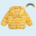 thumbnail image 4 of Zshosam Baby Boys Jacket Winter Coat Boy's Winter Coat Kids Puffer Jacket Water Resistant Bubble Outerwear Fleece Heavyweight with Hood Size 12 18 Months,(Yellow 12-18 Months), 4 of 8