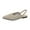 Beige, variant on Flat Shoes For Women Dressy Work Women Knitting Fabric Flats Slingbacks Walking Work Shoes