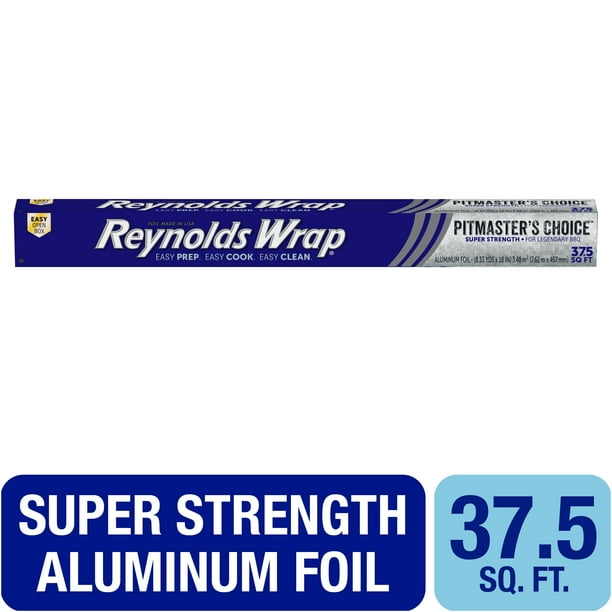 Reynolds Wrap Pitmaster’s Choice Aluminum Foil, 18 inch, 37.5 Square