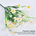 thumbnail image 3 of Flores artificiales Naiovety plantas falsas al aire libre Decoración Blanco, 3 of 6