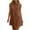 Brown, variant on Women's Summer Sleeveless Mini Linen Dress,Back Button Closure Loose A-Line Swing Short Casual Summer Tunic Dress