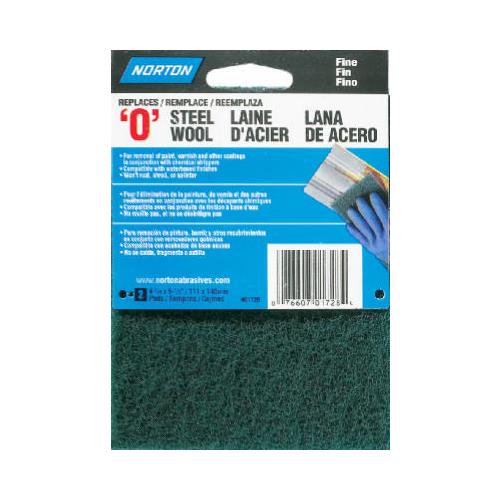 NORTON ABRASIVES/ST GOBAIN 2Pack 0 Fine Synthetic Steel Wool Pads 07660701728