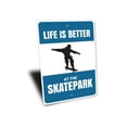 thumbnail image 3 of Life is Better at the Skatepark Novelty Decor, Metal Wall Sign - 10x14 Inches, 3 of 4