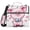 Cute Pink Pig and Heart, variant on 3 Ring Zipper Binder with Shoulder Strap Waterproof Trapper Keeper 1.5 Inch D-Ring 500 Sheets Capacity American Skull
