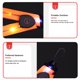 thumbnail image 2 of Llavero Colgante LED Recargable USB para Caminar Correr Ciclismo Naranja, 2 of 4