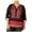 Red - darkred, variant on Style & Co. Womens Printed Roll-Tab Tunic Blouse, Red, Plus Size, 0X