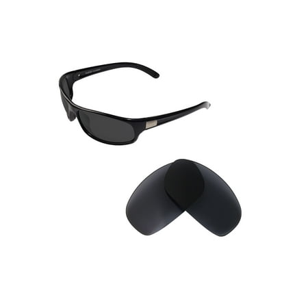 Walleva Black Polarized Replacement Lenses for Bolle Anaconda Sunglasses