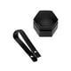 thumbnail image 4 of sweethay 20 piezas tapas de tuerca de rueda de coche resistentes al desgaste, cubierta de tornillo de cubo de coche impermeable, llantas de perno, Accesorios para motos T52Negro+1clip negro sweethay VI000695-01B, 4 of 6