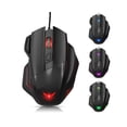 thumbnail image 2 of Mechanical Mouse Large Plug Play Plastic Ergonomic 5500 DPI Gaming Mouse for Home - Black, 2 of 5