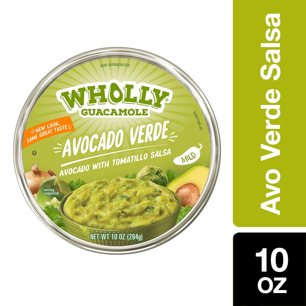 WHOLLY GUACAMOLE Avocado Verde, 10 oz