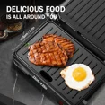 thumbnail image 6 of Panini Press Sandwich Maker, 850W Sandwich Press Grill with Non-Stick Coated Plates, Indicator Light, Locking Lid, 6 of 6