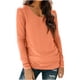 thumbnail image 2 of RKSTN Long Sleeve Shirts for Women Oversized Crewneck Slim Base Layer T Shirt Top Womens Casual Solid Plus Size Round Neck Loose Fits Comfy Cozy Basic Tee Shirt Fall Spring Clothes, 2 of 10