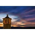 thumbnail image 2 of Rotenberg, Nancy 24x17 White Modern Wood Framed Museum Art Print Titled - Mexico Sunset over building tower, 2 of 4
