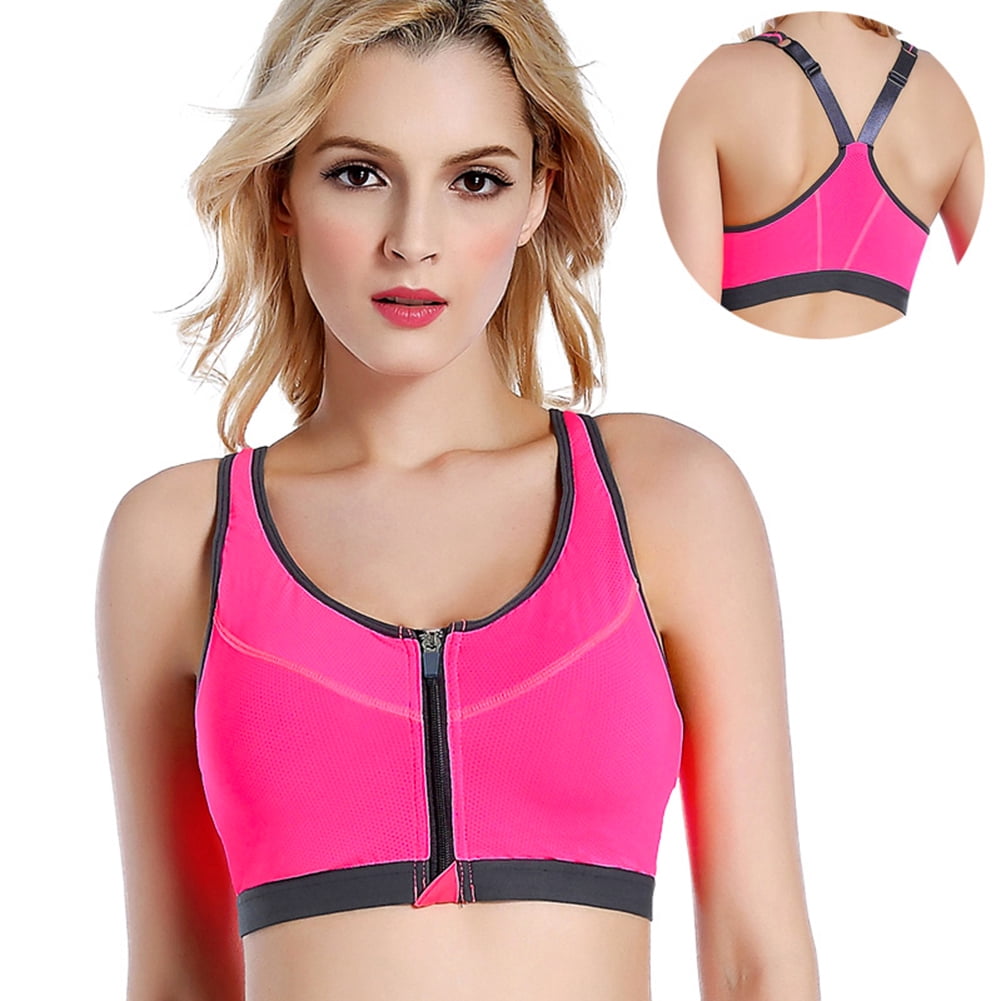 front open sports bra