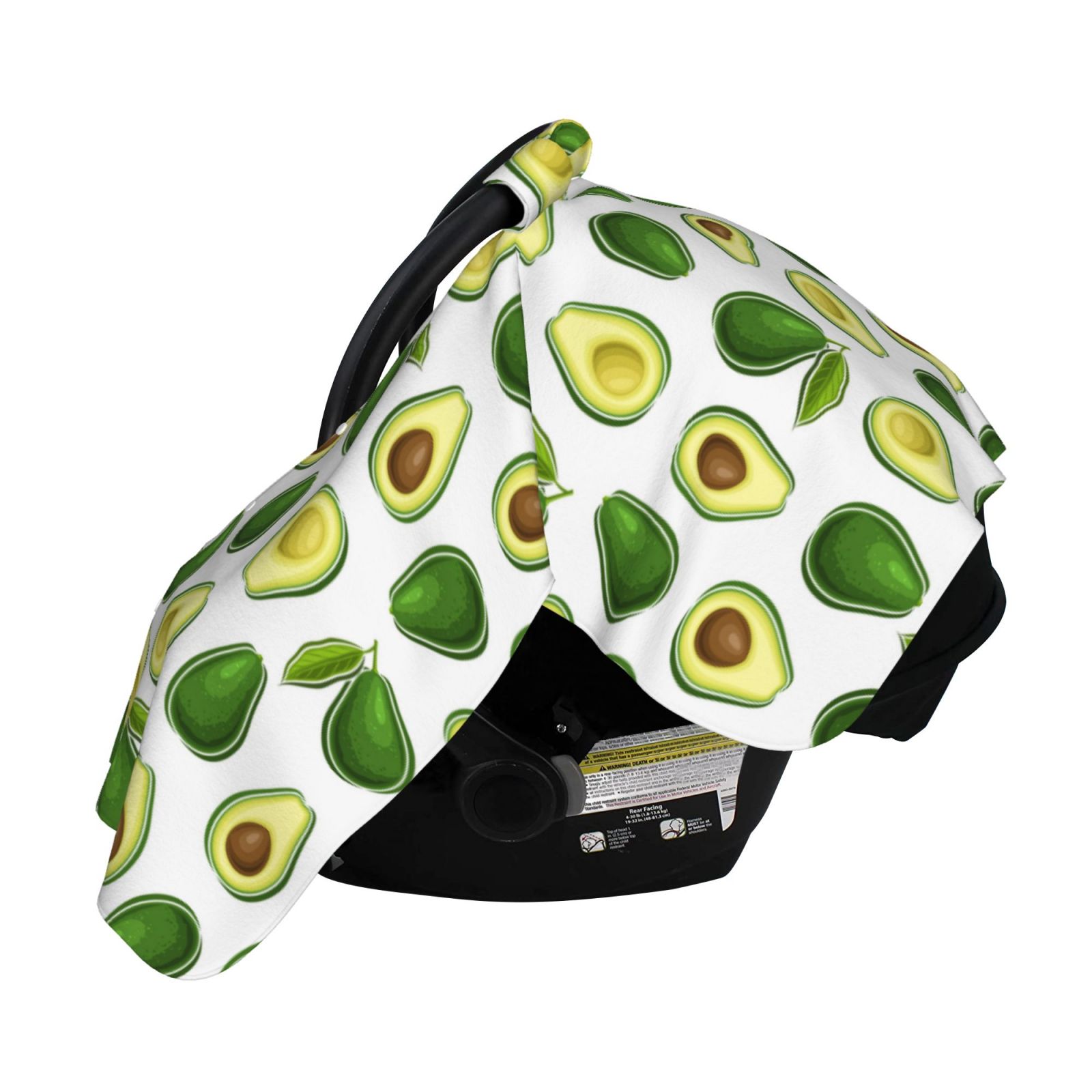 Naloa Avocado1 Baby Car Seat Cover, Breathable Baby Carrier Cover, Multiuse Baby Carrier Cover & Nursing Breastfeeding Cover