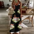 thumbnail image 4 of Las Vegas Welcome sign Sleeveless Dress women's clothing summer novelties woman dress Long veiled dresses, 4 of 6