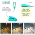 thumbnail image 2 of Book Light Vekkia recargable, 3 colores x 3, azul brillante, 2 of 6