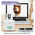 thumbnail image 2 of XIANJINO Wireless Mini Portable Thermal Printer Label Maker, Paper Included for Android and iOS Phone, Pink, 2 of 9