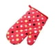 thumbnail image 2 of Cateissary Manoplas antideslizantes Guantes para horno de microondas Algodón con aislamiento térmico Manoplas para hornear resistentes y Cocina y Comedor Puntos grandes rojos, 2 of 6