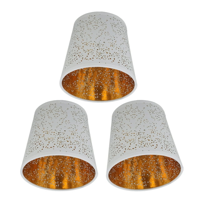 Modern Lamp Shade Cover Iron Structure Handcrafted Hollow Out Decorative E14 Fabric Lampshade For Living Room ANGGREK Otros