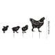 thumbnail image 2 of Metal silueta estaca negro canguro pollo erizo jardín signo césped ornamento, 2 of 6