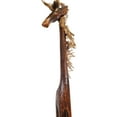 thumbnail image 3 of Albesia Native Wood Tall Hand-crafted Giraffe Statues Striking Designs and Sizes. Nature's Graceful Beauty Engulfs Safari Home Décor All Occassions., 3 of 5