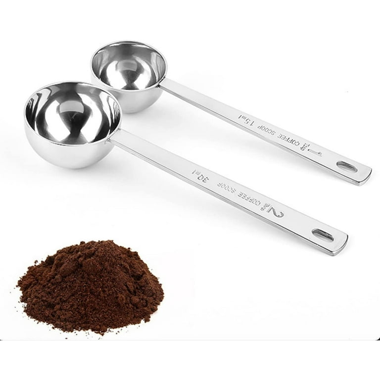 Smithcraft Gold Coffee Scoops Set of 6, Stainless Steel Coffee Scoops, 3  Coffee Tablespoons (30ml), 3 Measuring Tablespoons (15ml) Coffee Measuring
