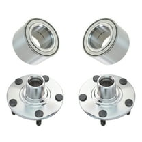 TRQ Front Wheel Hub & Bearing Pair Kit Set For 02-06 Nissan Altima L4 2.5L BHA53211