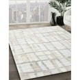 thumbnail image 2 of Ahgly Company Indoor Square Contemporary Platinum Gray Abstract Area Rugs, 3' Square, 2 of 6