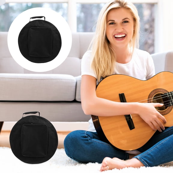 HAKIDZEL 1Pack Black Drum Stick Storage Cover for Snare Drum 15.7x15.7x7.1in