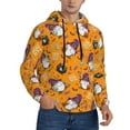 thumbnail image 2 of Wukai Halloween Witches Gnome Print Men Hoodies Fleece Sweatshirts Long Sleeve Sweaters Pullover Fall Outfits Winter Clothes-X-Large, 2 of 7