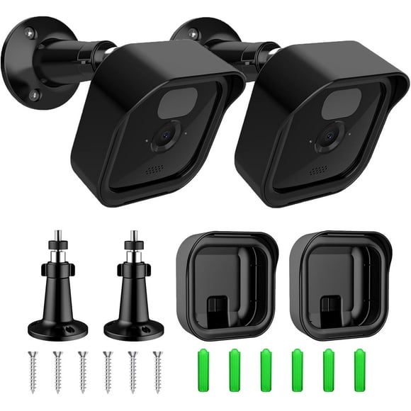 ERDS-2 Pack Blink Outdoor Camera Mount(3rd),360 Degree Adjustable Indoor Outdoor Wall Mount Bracket for Blink Home Security System Black
