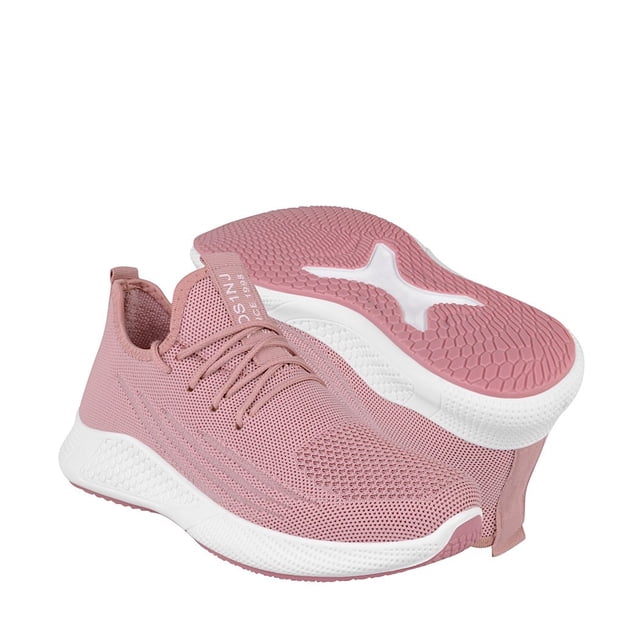 Tenis Casuales Dama Via Urbana 7442 Textil Rosa
