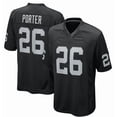 thumbnail image 1 of Las Vegas Raiders Darien Porter Black Exquisitely Embroidered Commemorative Collection Jersey-M, 1 of 2