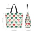 thumbnail image 6 of Fuzoiu Retro bows Print Tote Bags for Women,Shoulder Bag, Gym Tote,Top Handle Ladies Shoulder Bags for Work Beach Travel and Shopping Grocery, 6 of 9