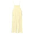 thumbnail image 4 of Gubotare Girls Jumpsuits Fancy Girl's Jumpsuits Sleeveless Wide Leg One Piece Rompers Little Girls Size 13-14T (Beige,13-14 Years), 4 of 9
