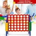 thumbnail image 3 of Gymax 2.5Ft 4-to-Score Giant Game Set Basketball Hoop Ring Game Outdoor Indoor, 3 of 9