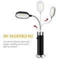thumbnail image 2 of Paquete de 2 luces para parrilla de barbacoa, base magnética, luces LED superbrillantes, cuello de cisne flexible de 360 grados, resistente a la intemperie, iluminación de tareas, barbacoa, funciona Xemadio 2033525, 2 of 8