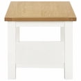 thumbnail image 4 of vidaXL Coffee Table End Table with Storage Shelf Sofa Table Solid Wood Oak, 4 of 26