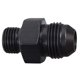 thumbnail image 4 of ICT Billet -8AN Flare a 6 Oring ORB Macho Bomba de Combustible Adaptador de Riel Ajuste Manguera Flare Plomería Aceite Rosca Recta Puerto Regulador Extremo Fluido Negro Anodizado F08AN060R, 4 of 5