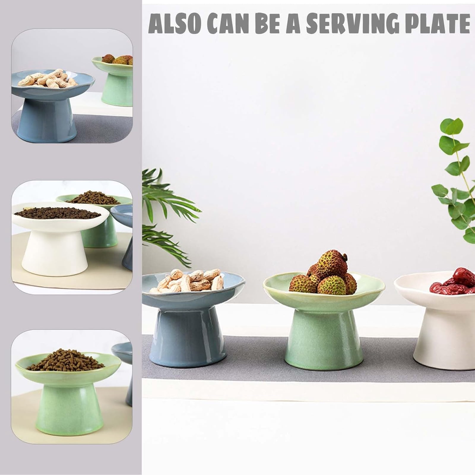 Elevated Dog Bowls, Cat Bowls, 6.1" Cat Food Bowl, Anti-Vomit Whisker Fatigue Bowl For Cat Puppies