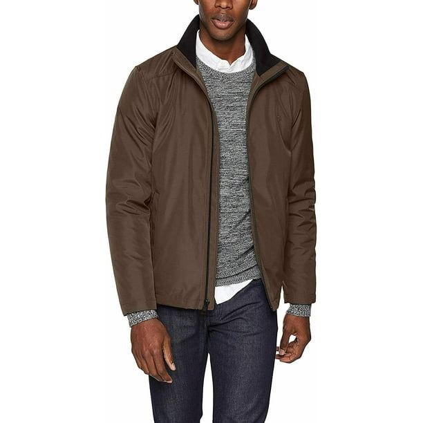 Calvin klein men's poly bonded open bottom jacket online