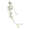 thumbnail image 5 of Life Size Skeleton Mermaid Halloween Outdoor Decorations Movable Posable Joints Realistic Full Body Skeleton Mermaid Props, 5 of 5