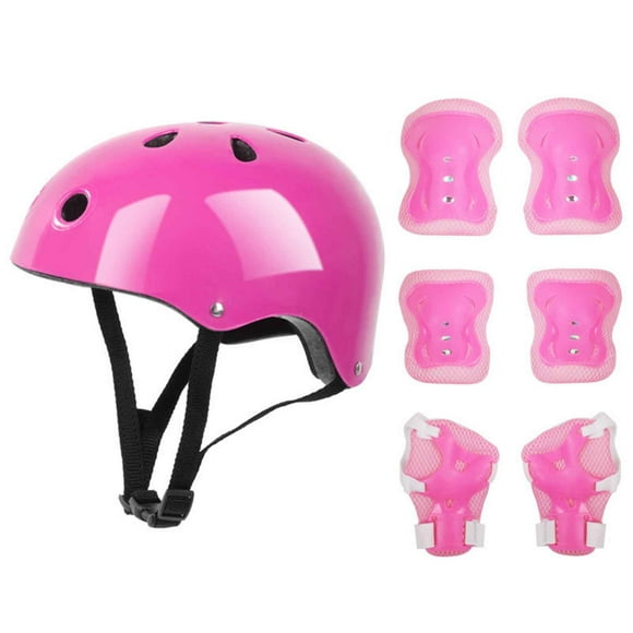 jovati 7Pcs/Set Children Kids Helmet Knee Elbow Pad Cycling Skate Bike Protecs
