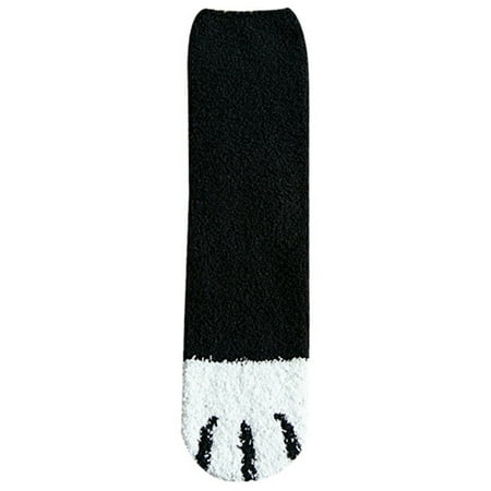 

Fuzzy Cute Cat Paw Socks Fluffy Cozy Slipper Socks Winter Sleeping Socks with Cat Paw Pattern for Women Girls Gifts