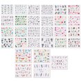 thumbnail image 4 of 29 Sheets Nail Sticker Fashion Plant Leaf Flower DIY Nail Decal Nail Art Sticker, 4 of 9