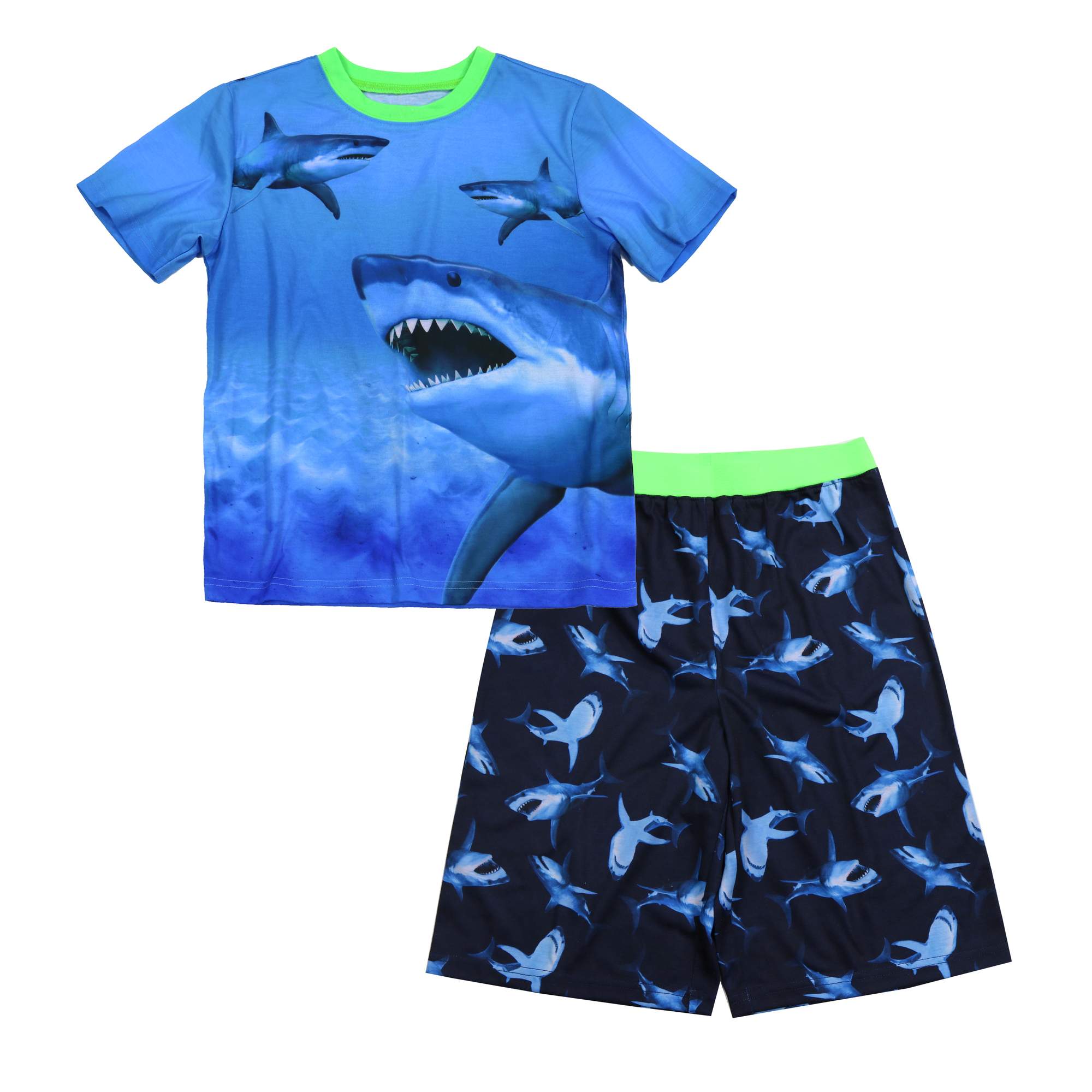 Boys' T-Shirt and Sleep Shorts 2-Piece Set - Walmart.com